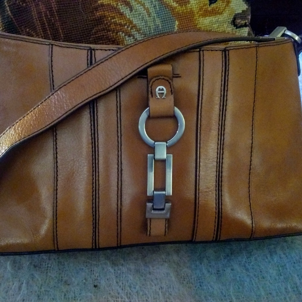 Etienne Aigner british tan shoulder bag